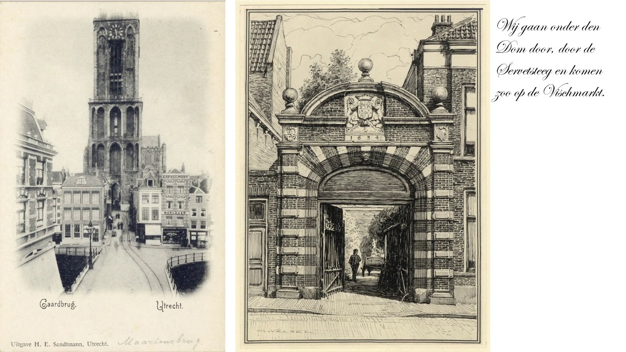 Een stadswandeling door het Utrecht van 1885 aan de hand van de Dubbeltjesgids.