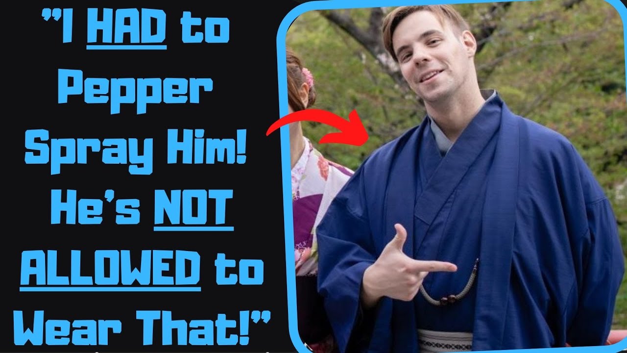 r/EntitledPeople - Karen ATTACKS ME For Wearing JAPANESE CLOTHES! Then Calls Police!
