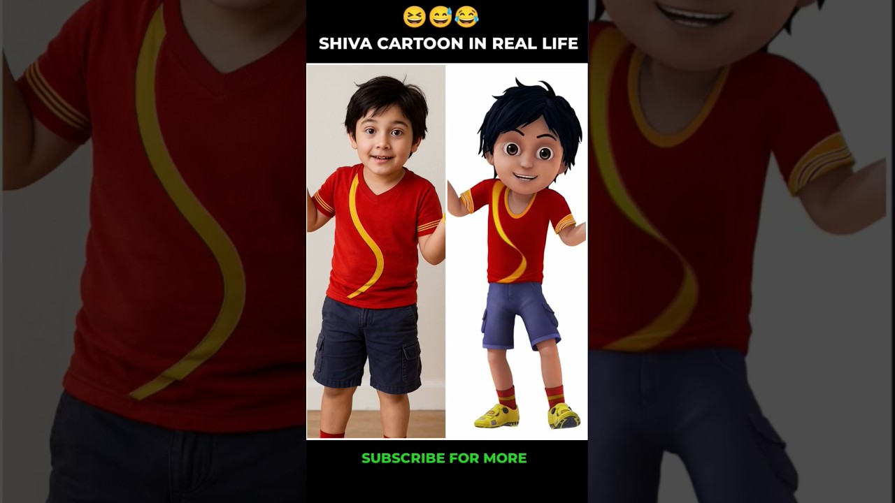 Shiva In real Life 😱#shiva #cartoon #shorts
