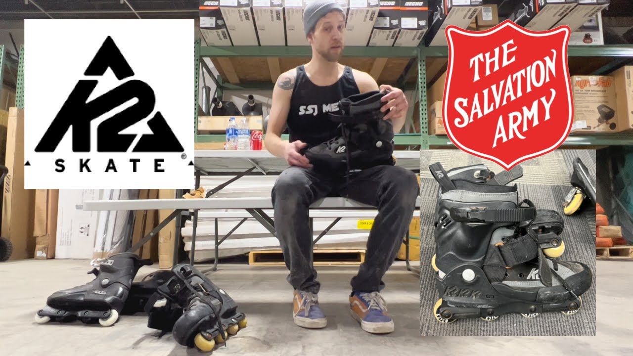 Skating Thrift Store K2 125CC Vintage Aggressive Skates #vintage #trending