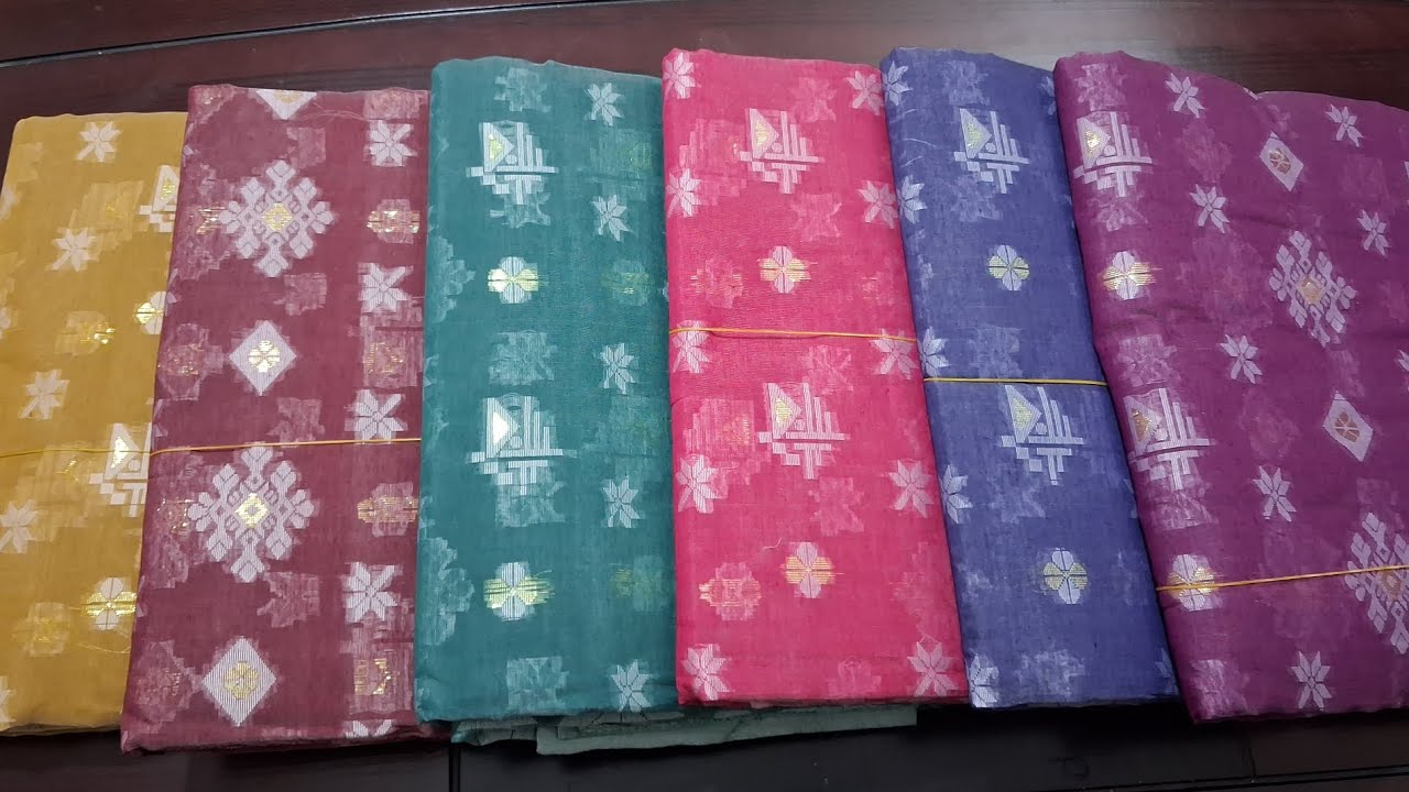 hybrid cotton tat jamdani sharee / imo WhatsApp 01913181967