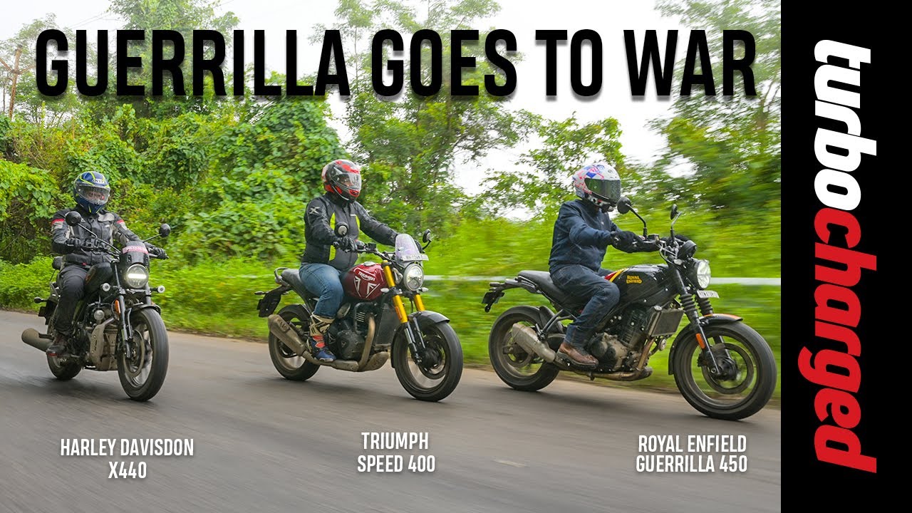 Royal Enfield Guerrilla 450 vs Triumph Speed 400 vs Harley-Davidson X440 | TURBOCHARGED