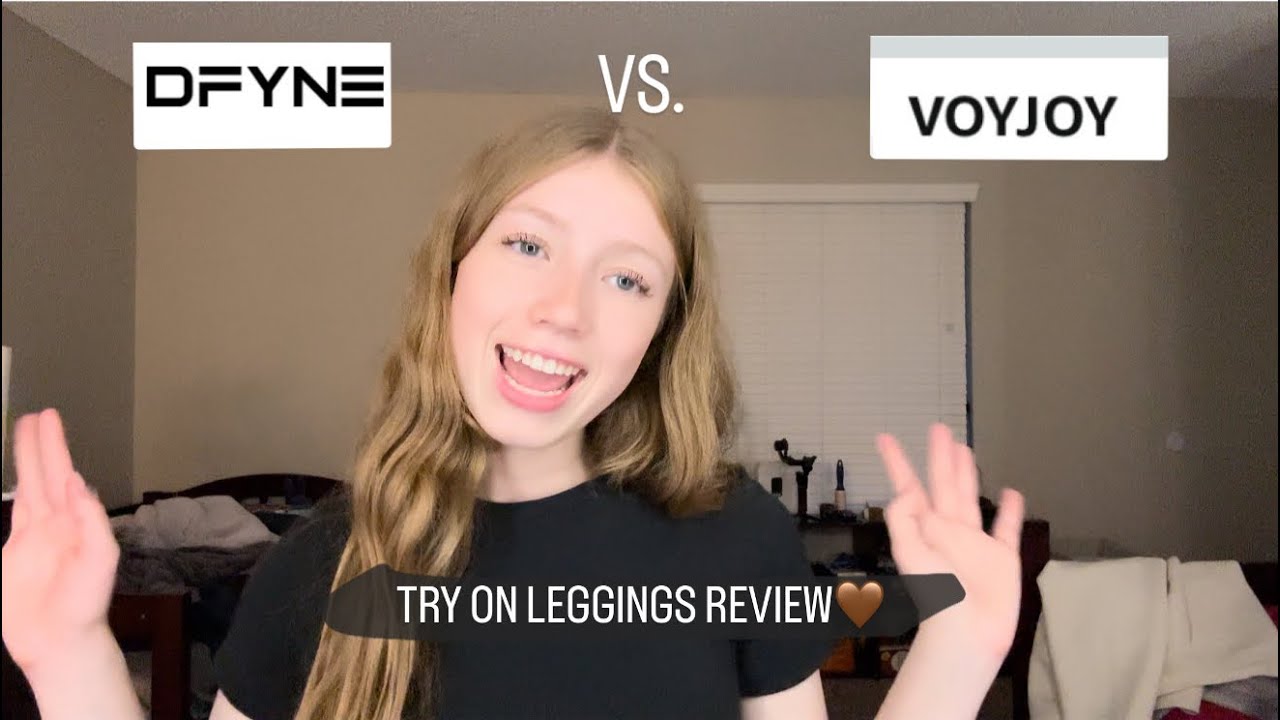 DFYNE VS. VOYJOY AMAZON DUPE LEGGINGS | try on!