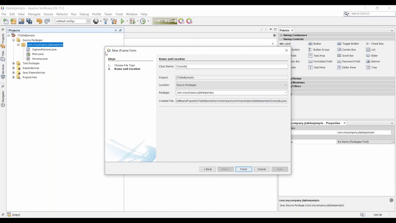 Uso de JTable y ArrayList en Java