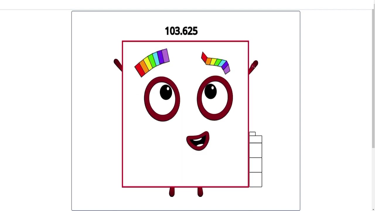 Numberblocks band Eights 11 (100.125-109.875)
