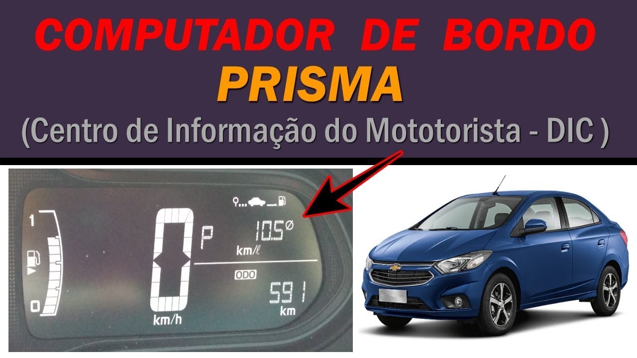 🔵 COMPUTADOR de Bordo PRISMA e ONIX  Explicação Configuração