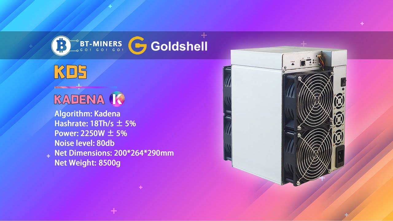 Goldshell KD5 18Th/s Kadena Miner Setup