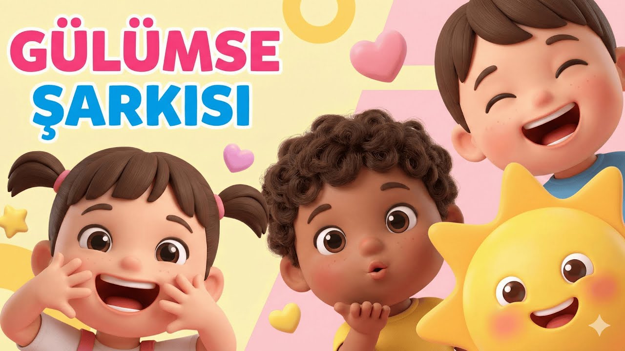 Gülümse Şarkısı 😊 | Mutluluk ve Neşe Dolu Şarkı | Okul Öncesi Eğitici