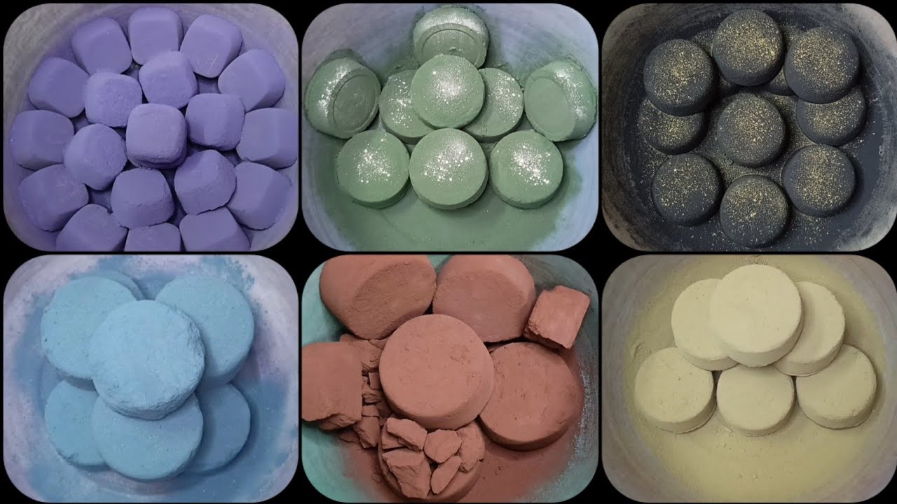 10K Celebration🎊🥳 Video 4/6 ||New Textures|| Colourful🌈Dusty💨🌪️Pure Cement Dry Crumbling ASMR