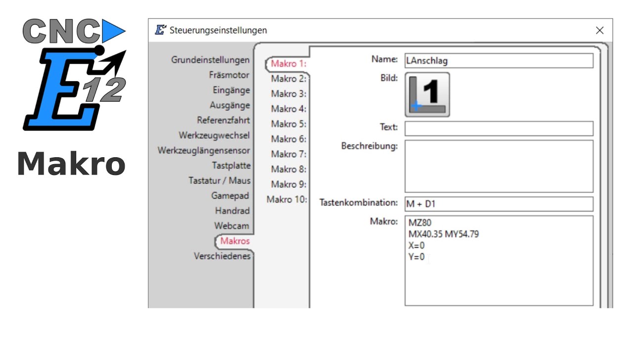 Estlcam 12 - Makro für festen Werkstücknullpunkt oder Warmlaufen der DIY CNC