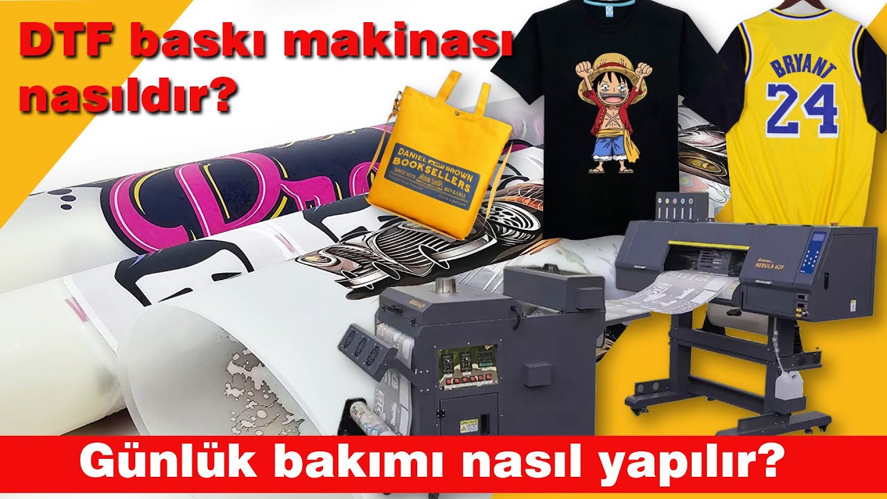 Dtf baskı makinası nasıldır? Açılış, kapanış nasıl yapılır ve parçaları nelerdir?