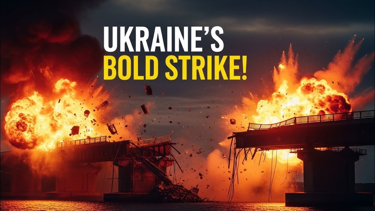 Ukraine&rsquo;s Bold Strike! Crimean Bridge in Flames