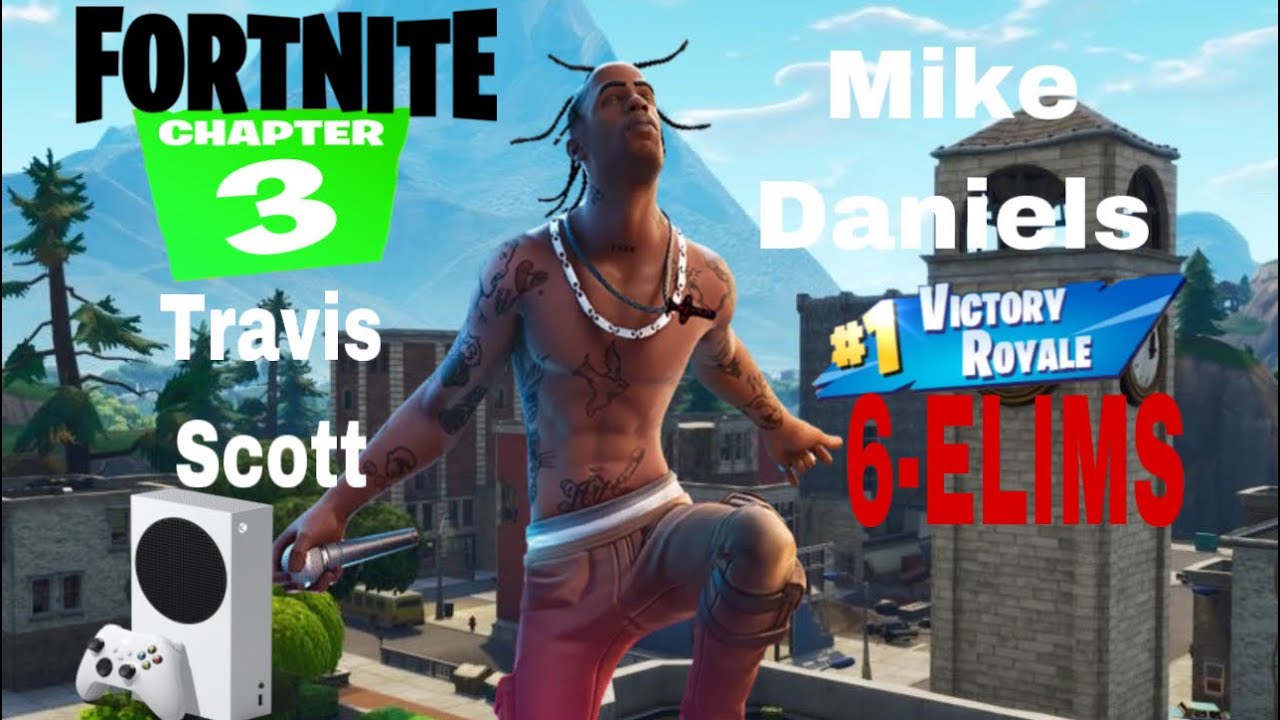 Fortnite: Travis Scott gameplay Victory Royal Chapter 3 Season 1 (Xbox Series S) 120 fps