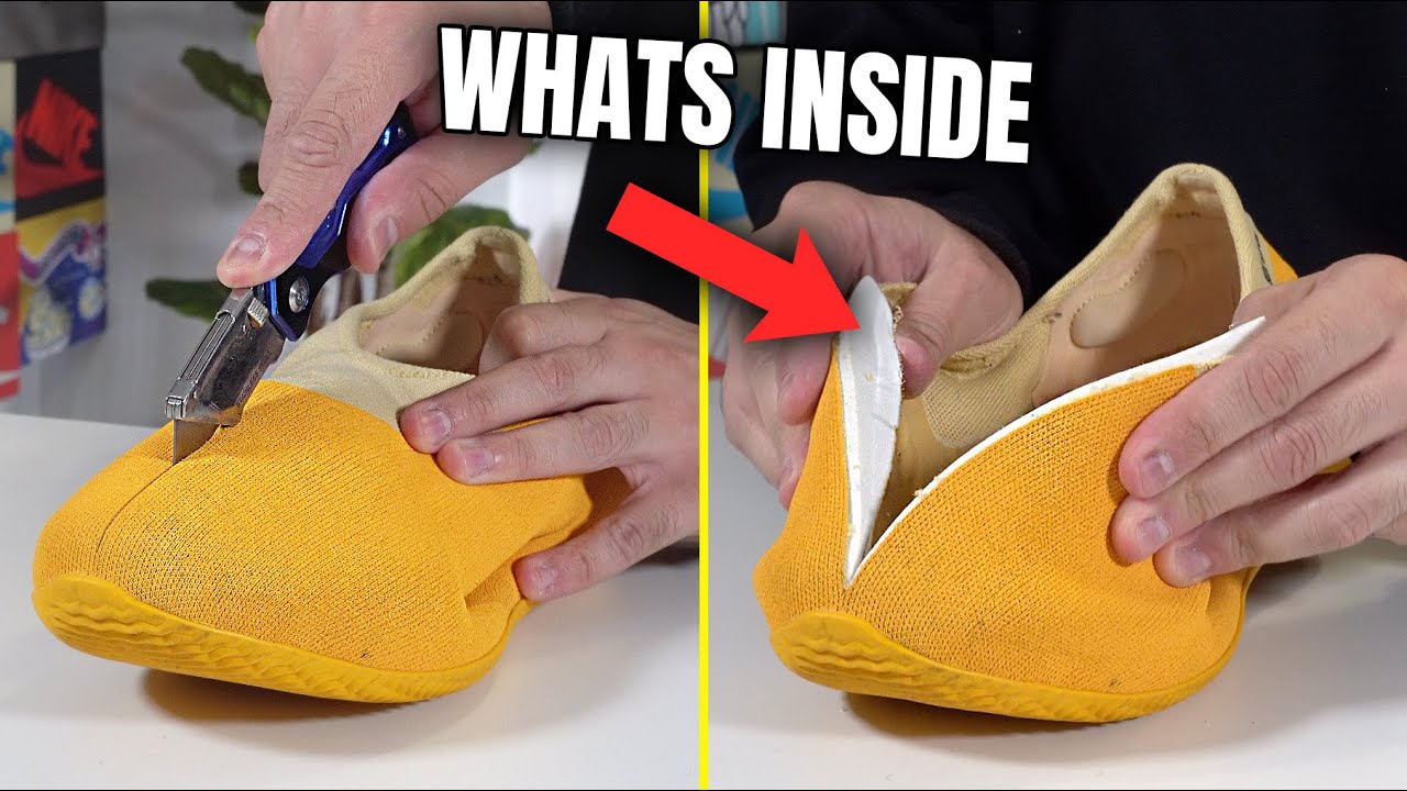 I CUT OPEN THE YEEZY KNIT RUNNER TO SEE WHATS INSIDE!