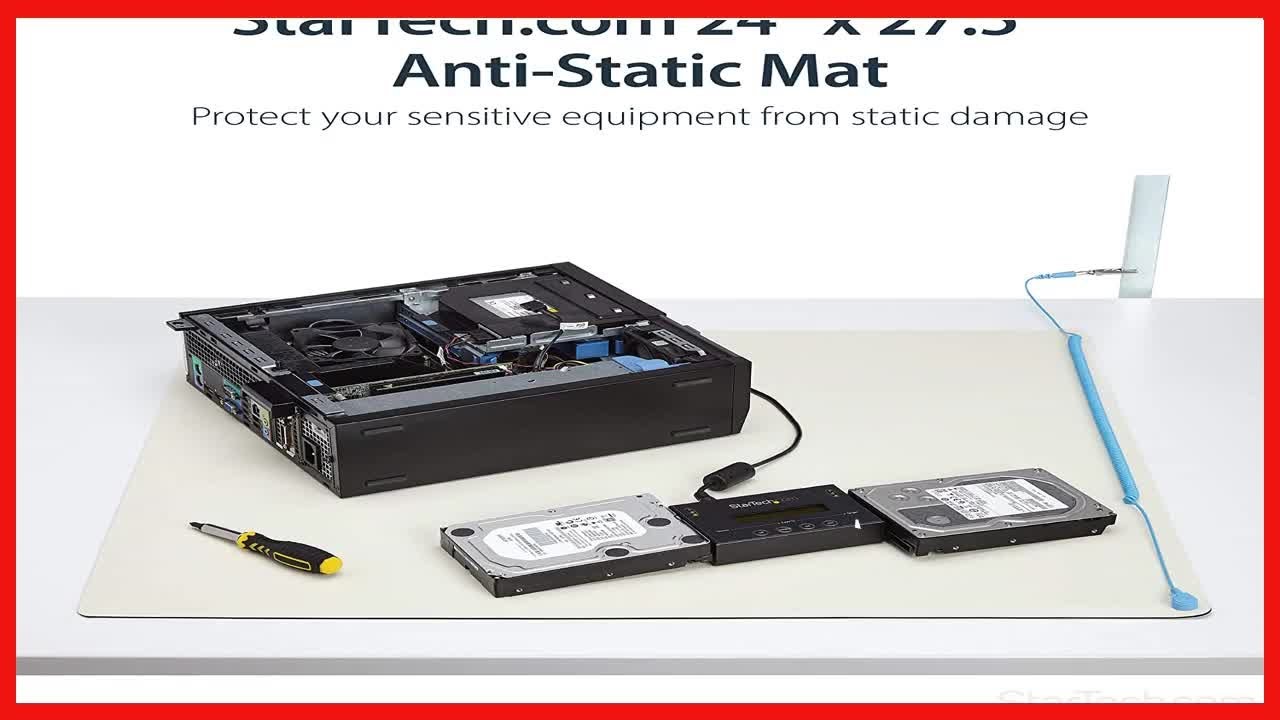 StarTech.com Anti-Static Mat - 25&rdquo; x 27.5&rdquo; Electrical Grounding Desk Pad - For Home or Work - Beige