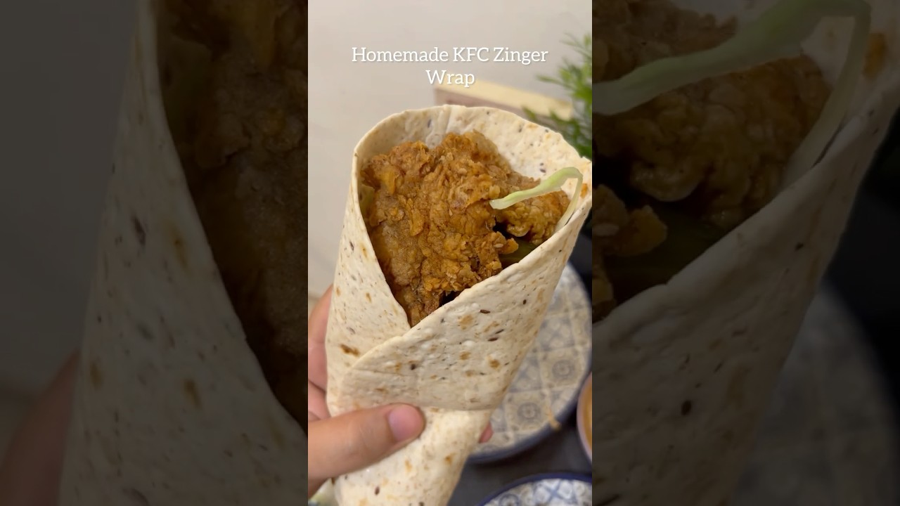 Homemade KFC Zinger Wrap Recipe