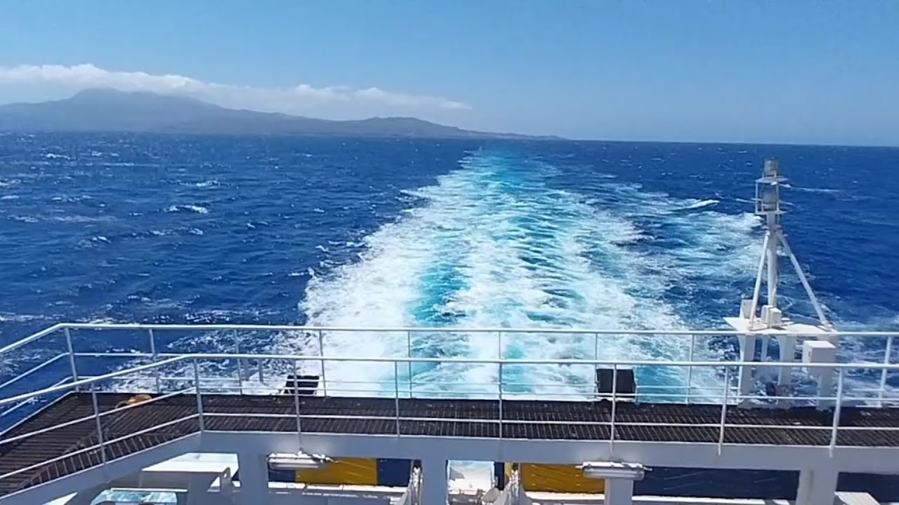 Viaggio di ritorno Pantelleria-Trapani con la nave Sansovino