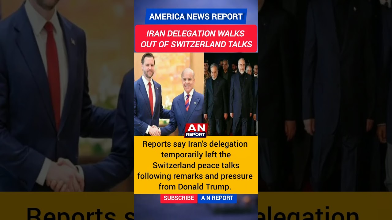 Iran Delegation Walks Out Of Switzerland Talks After Trump Pressure | A N REPORT