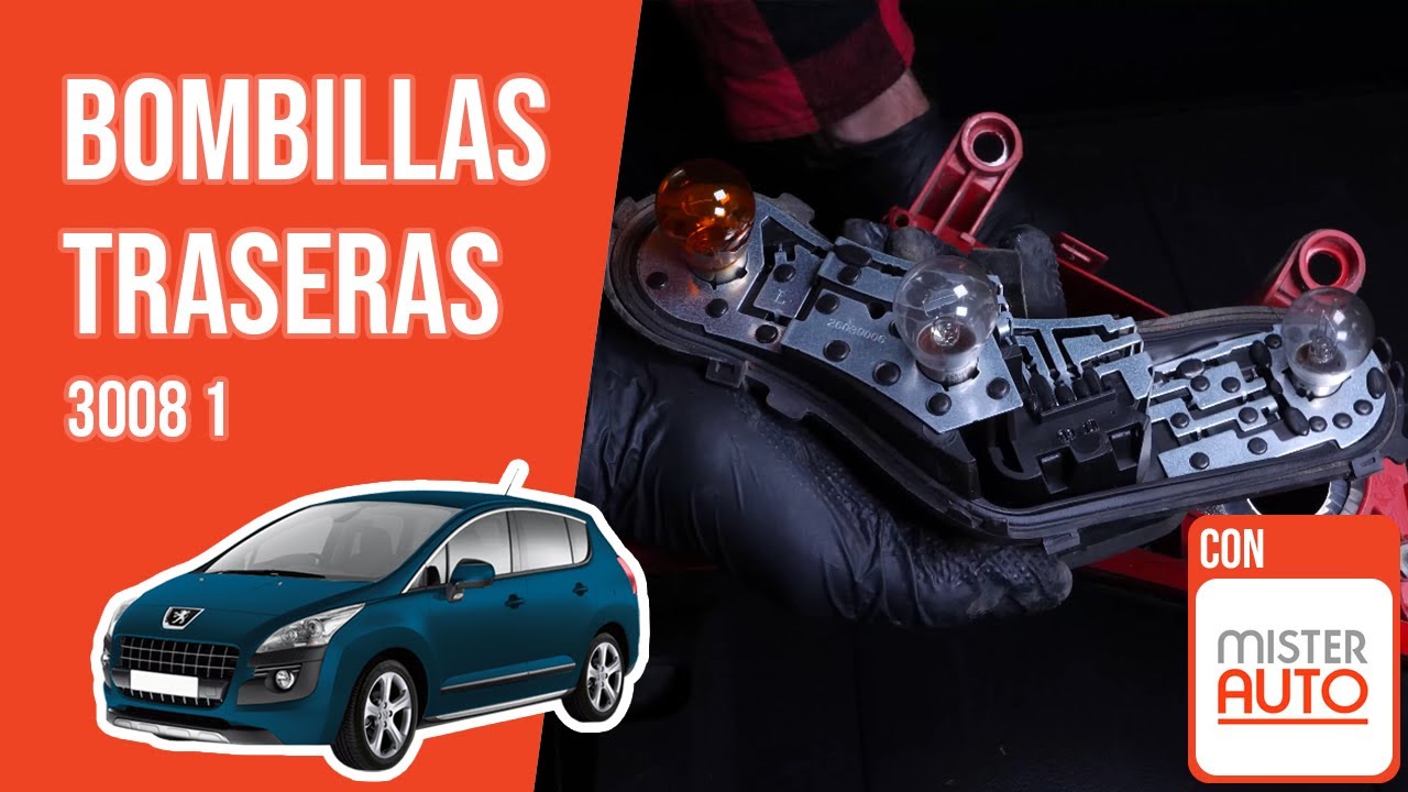 Cómo cambiar las bombillas traseras Peugeot 3008 1 💡