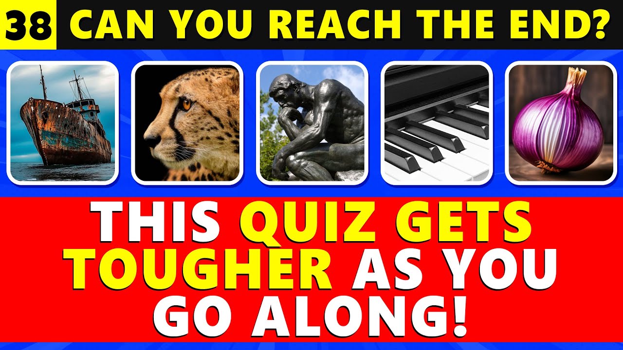 This Quiz Gets Harder With  Each Question - Will You Reach The End? (Brain Gym Quiz 38)