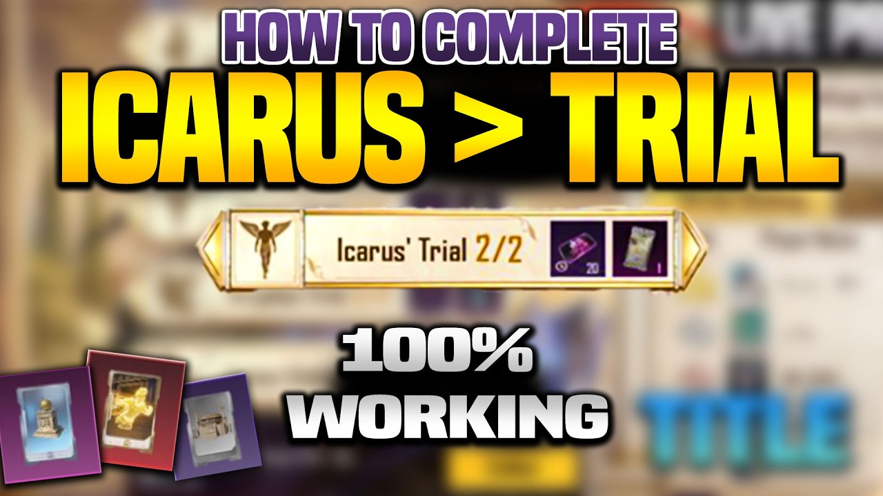 HOW TO COMPLETE ICARUS TRIAL MISSION PUBG MOBILE/BGMI | GET FREE GENERAL CARD PACK