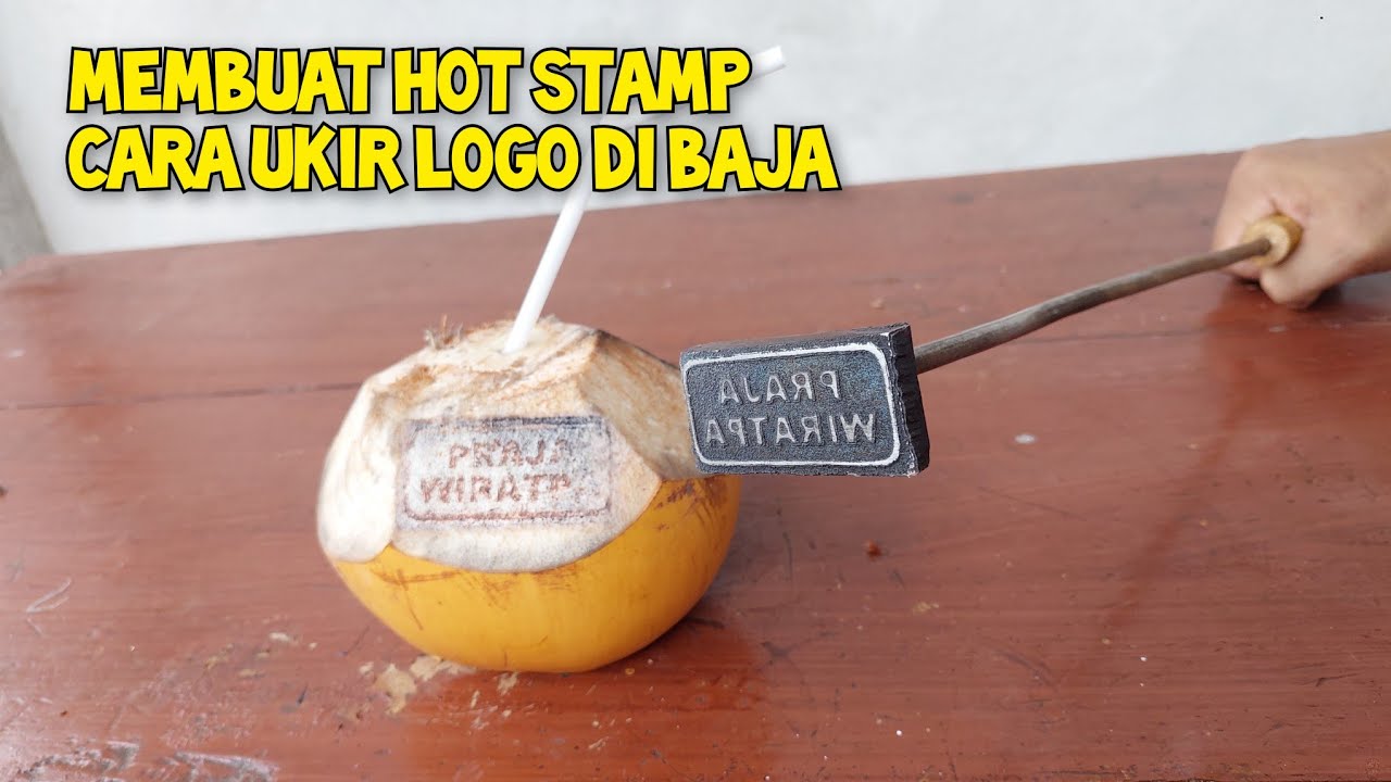Cara Etsa Logam Baja, Membuat Stempel Hot Stamp Logo Usaha