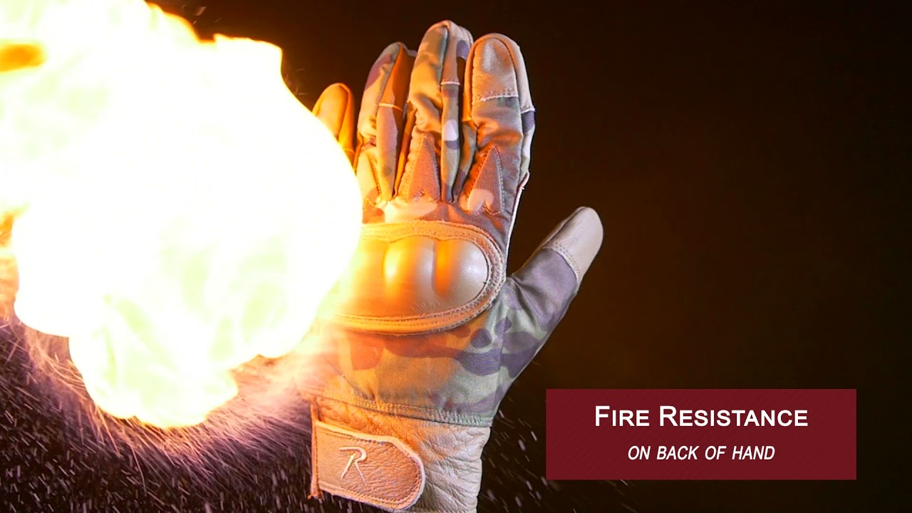 Product Breakdown Rothco Hard Knuckle Cut and Fire Resistant Gloves