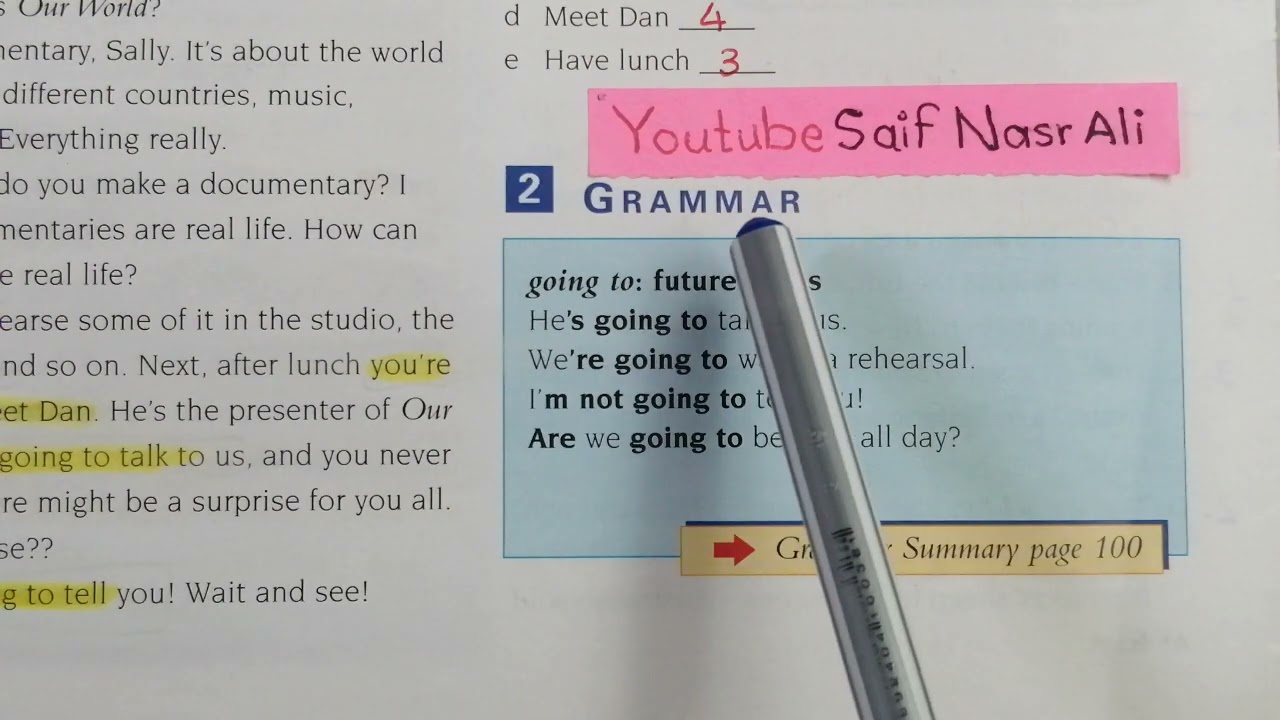 Sunrise 8 SB Unit 4 Lesson 1🌼ئینگلیزی پۆلی هەشتەم