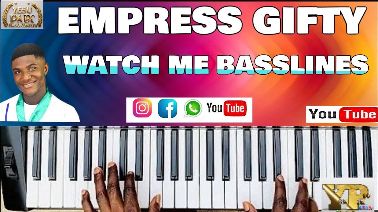 HOW TO PLAY WATCH ME FROM EMPRESS GIFTY KEYBOARD BASSLINES BACKING FOR TOTAL BEGINNERS AT KEY F