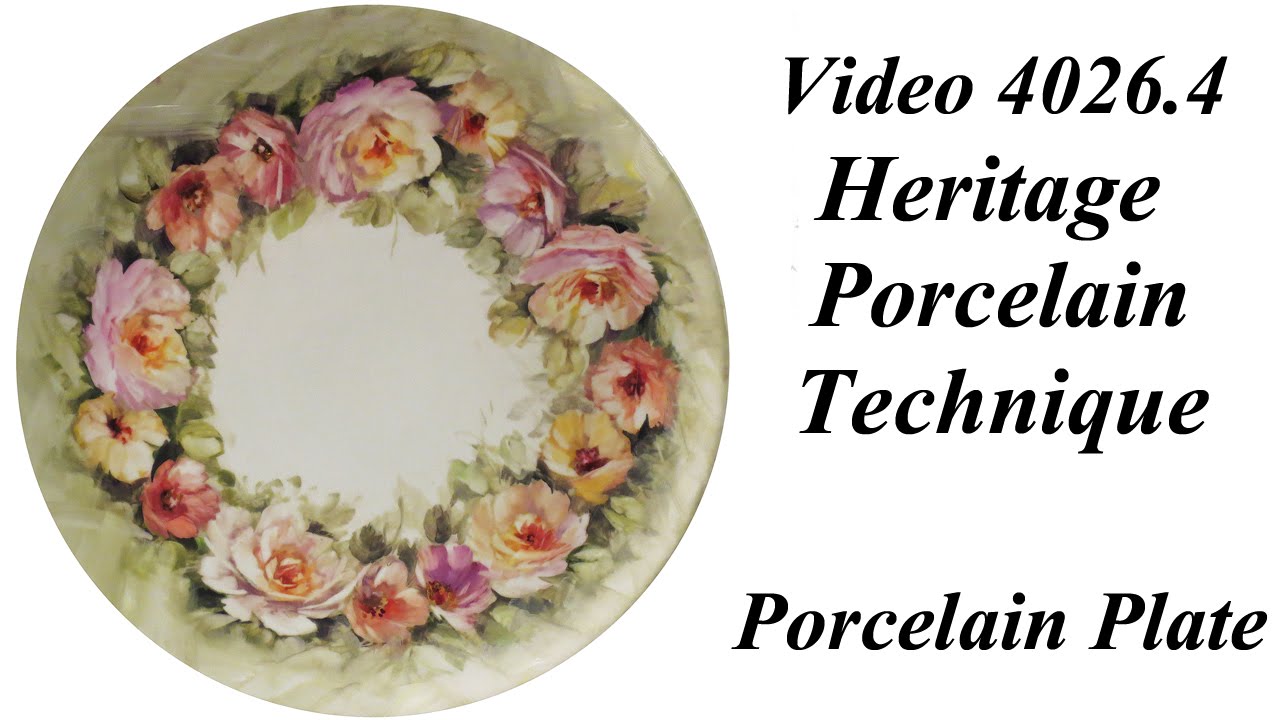 Porcelain Rose Plate DVD4026.5