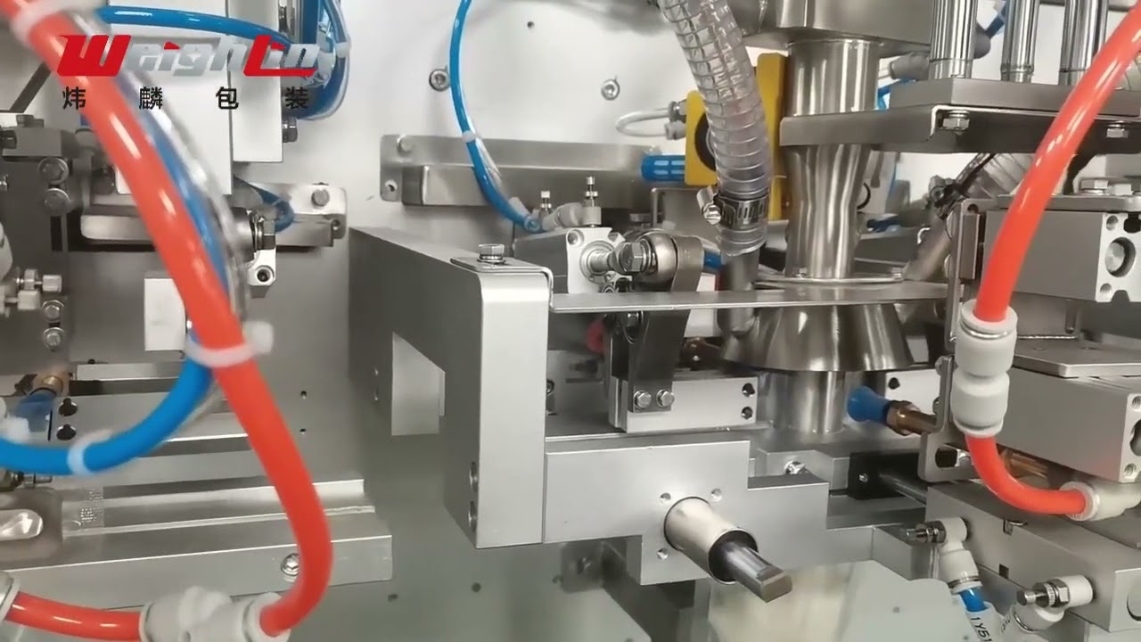 Mixing powder pre-made zipper pouch packaging machine