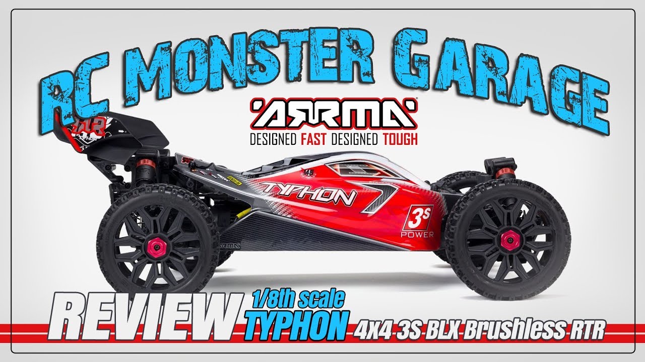 ОБЗОР: ARRMA TYPHON 3S BLX 4x4 Бесколлекторный багги в масштабе 1/8