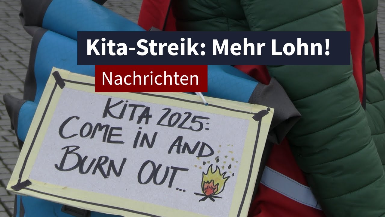 Kita-Streik: Mehr Lohn, bessere Bedingungen! | LZ TV Nachrichten