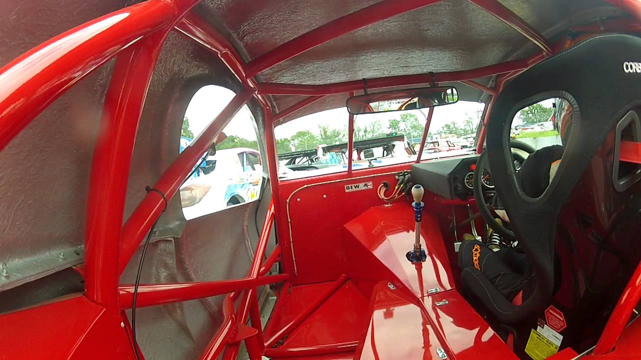 Aaron Dew onboard Race two Northampton Round 2 national hotrods