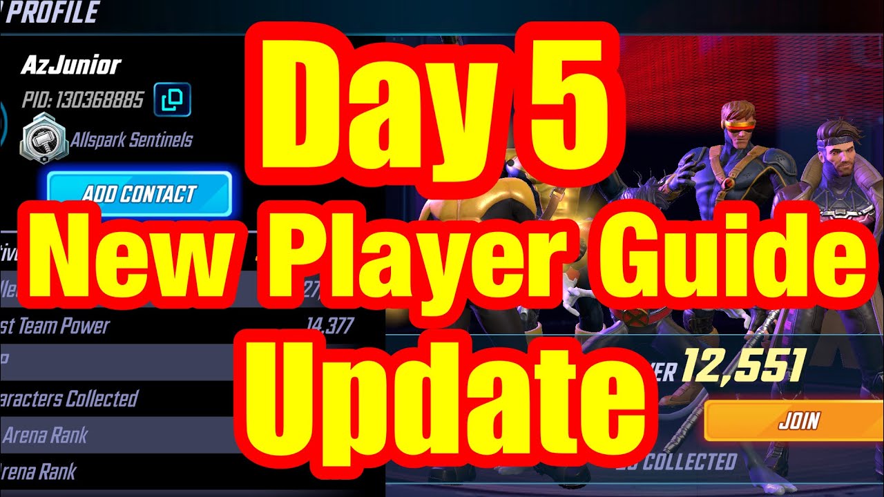 Marvel Strike Force Beginner's Guide | My Day 5 Update: Red Stars, Alliance | Free to Play Beginner