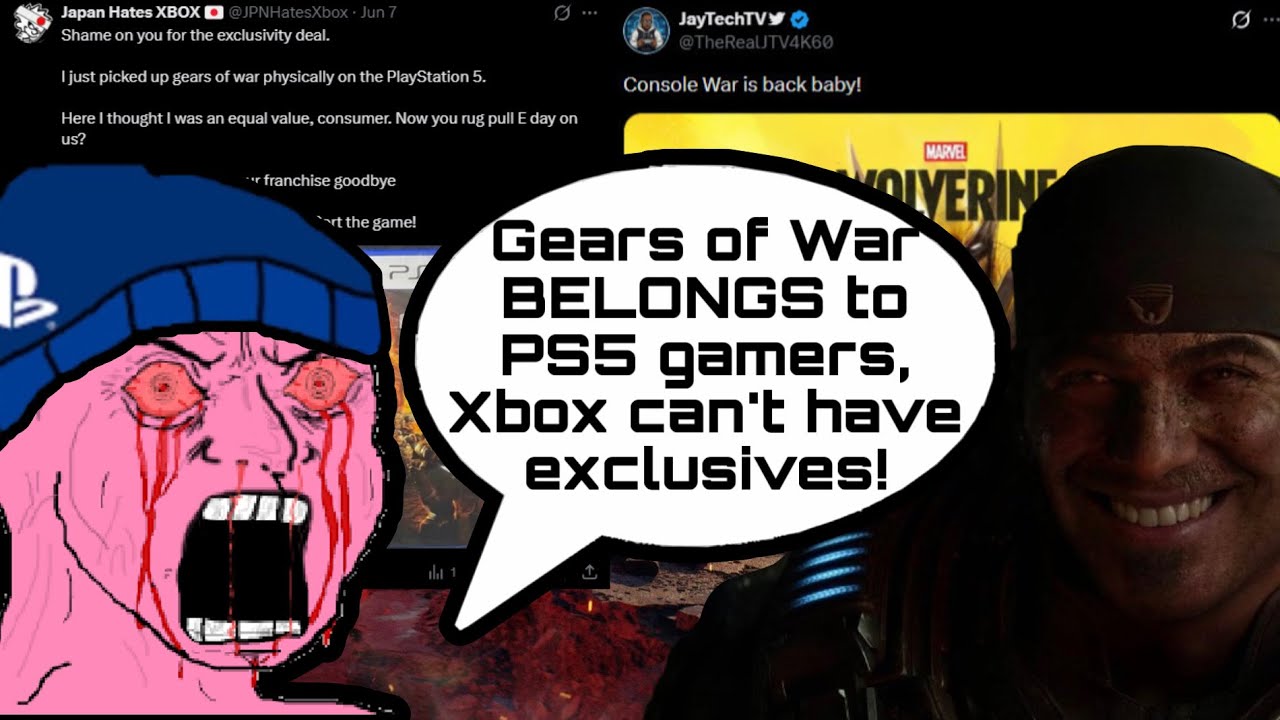 Фанаты PlayStation всё ещё В БЕШЕНСТВЕ из-за Gears of War: E-Day