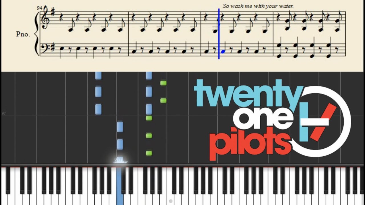 twenty one pilots: Addict With A Pen - Piano Tutorial + SHEETS
