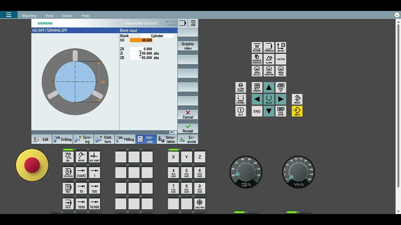 Turning cycle G71। Stock removal।cnc। Siemens। fanuc। #machine #cncmachine #ytviral #vmc 