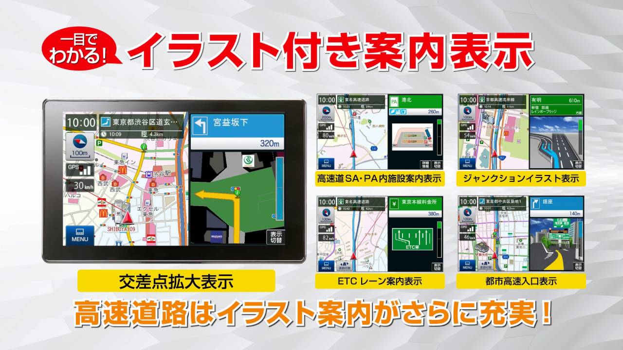 3年連続メーカー別シェア第1位 Yupiteruのポータブルカーナビ