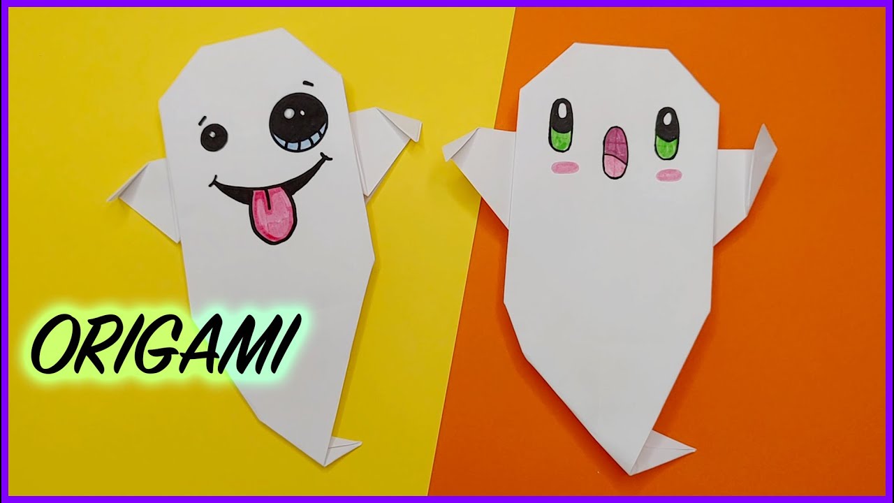 Cómo hacer un FANTASMA EN ORIGAMI HALLOWEEN  | LUNA MIA LUNA MIA ORIGAMI 3