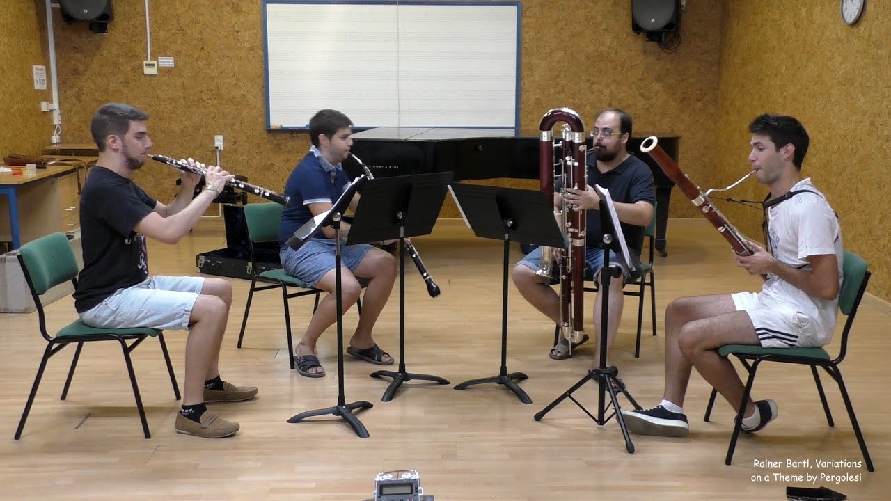 Rainer Bartl, Pergolesi-Variationen für Oboe, Englischhorn, Fagott und Kontrafagott
