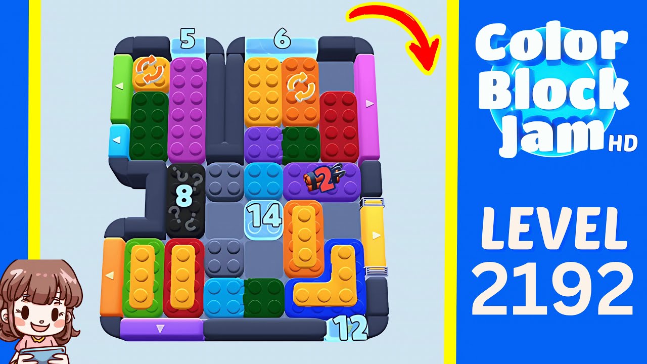 Color Block Jam Level 1293 (2192) Solution Walkthrough