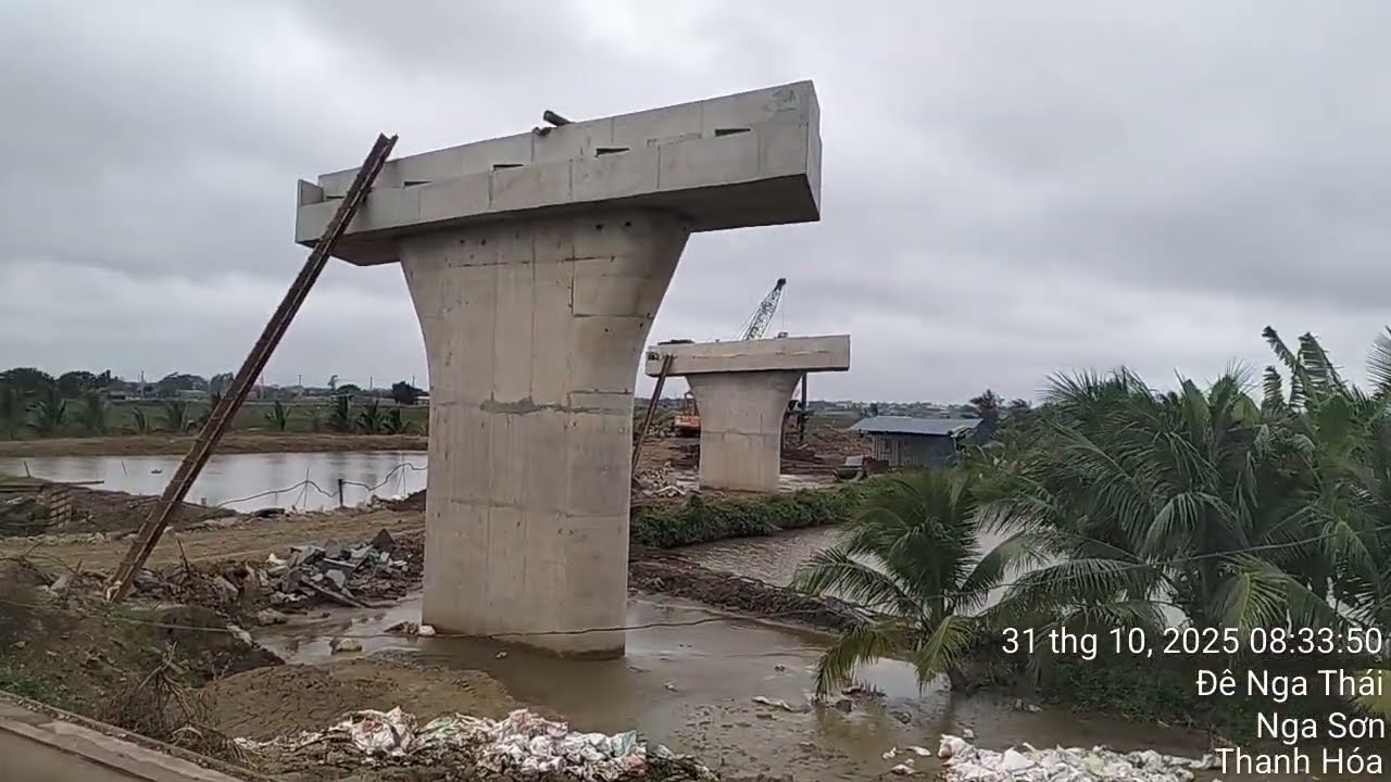 Khám phá Cầu vượt Sông Càn "over pass"Thanh Hóa - Ninh Bình đang vào hoàn thiện #31/10/25