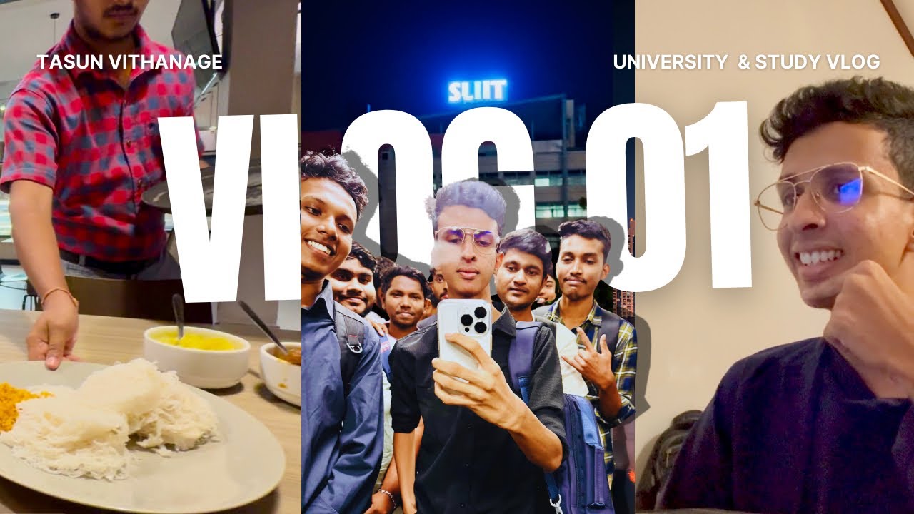 පාඩම් වැඩ එක්ක SLIIT එකේ දවසක් | VLOG 01 | Study and University Vlog