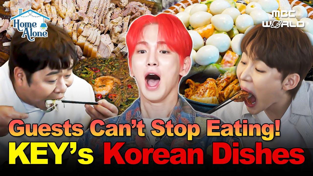 [Sub] KEY’s Housewarming Party! His Korean Feast Has Foodie Bros Going WILD!🤩 #KEY #MUKBANG #COOKING