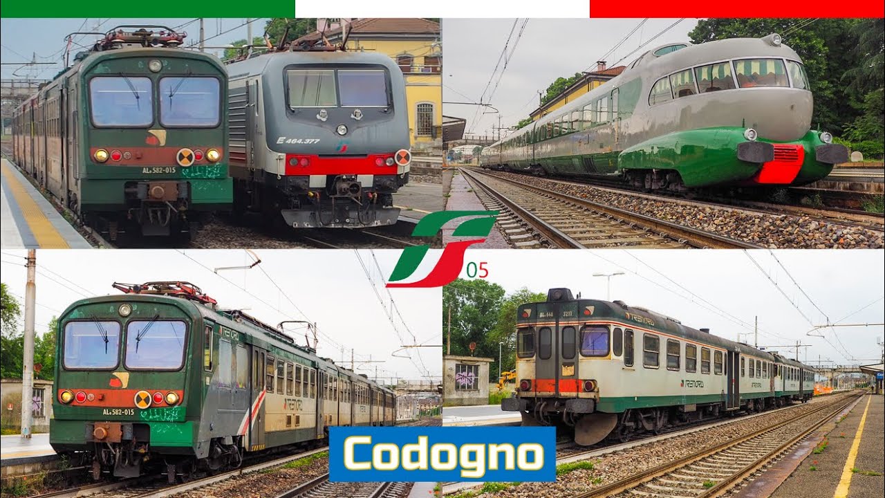 [ CODOGNO IN FESTA! ] - Treni STORICI, STRAORDINARI & DEVIATI in TRANSITO in stazione a CODOGNO!!