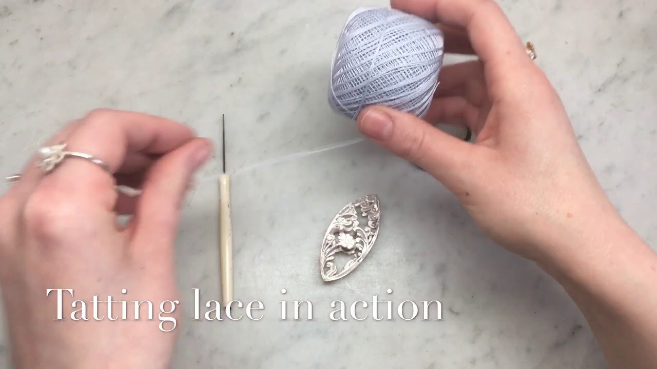 Tatting lace with the most luxury tatting shuttle ever created