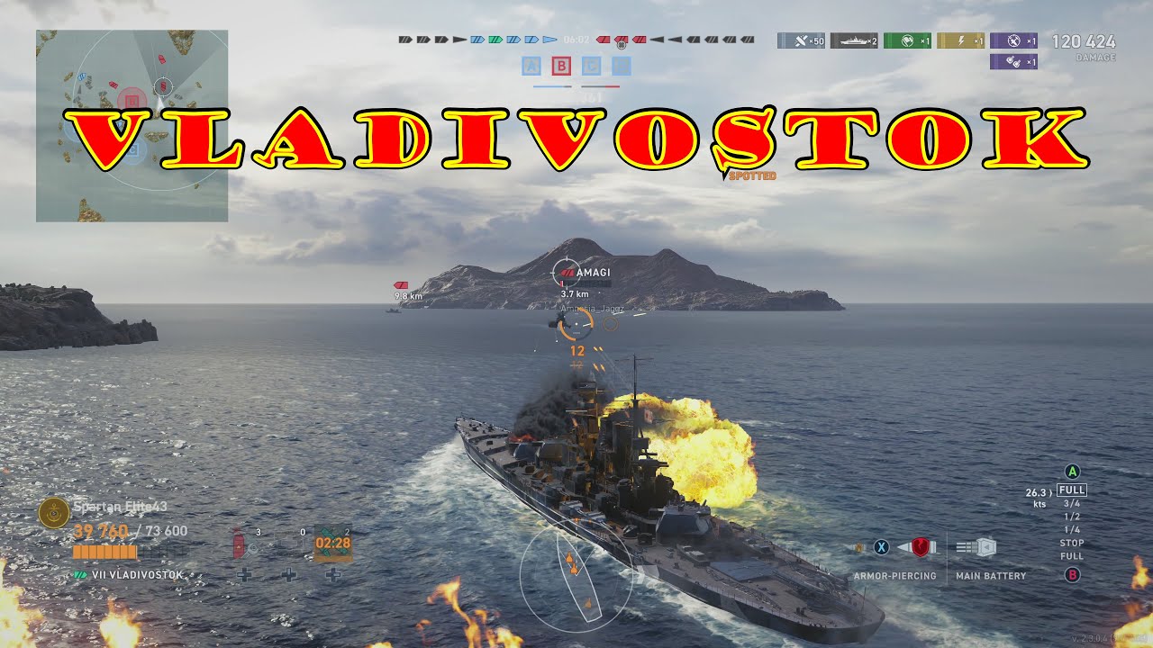 Meet The Vladivostok! Tier 7 Russian Battleship (World of Warships Legends Xbox One X) 4k