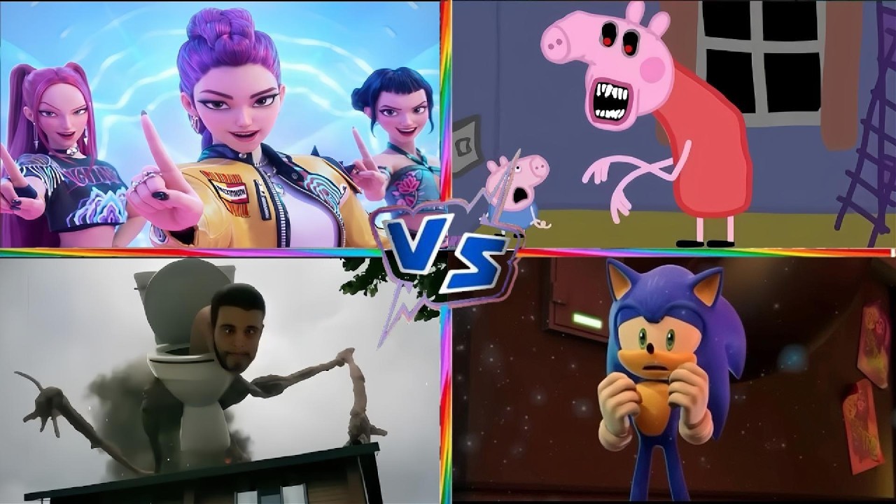 Skibidi Toilet🆚PEPPA PIG.EXE 🆚Siren Head🆚Kpop demon hunter 🎶 Tiles Hop EDM Rush