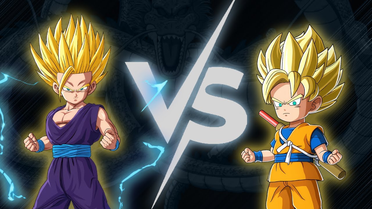 SS2 Гохан (подросток) против SS Гоку (мини) - Dragon Ball: Sparking! Zero